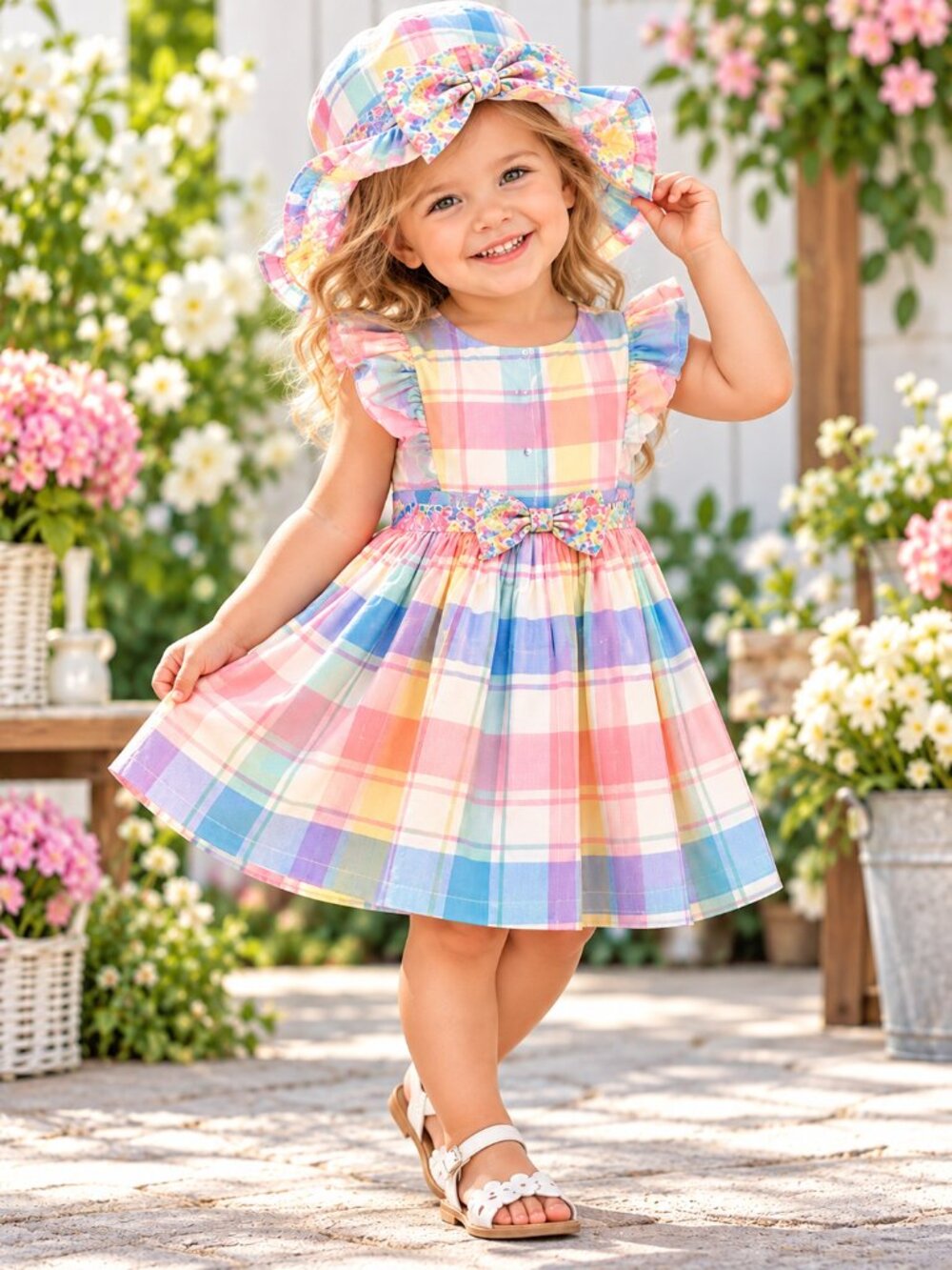 Tommy Bahama Baby Girl 3 Piece Plaid Dress Set 24M NWT